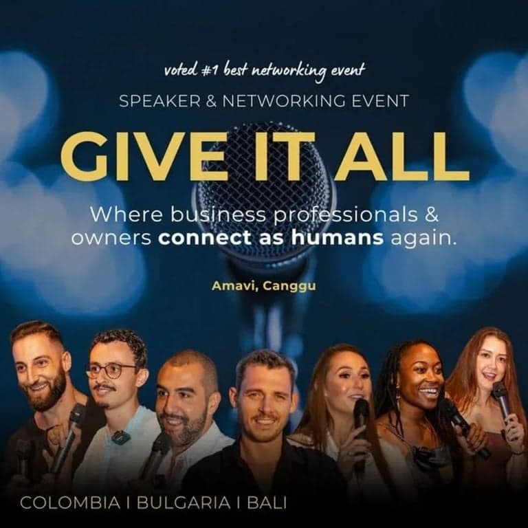 GIVE IT ALL - #1 Best Networking Event in Bali