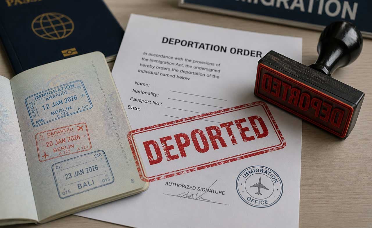 American Tourist Deported from Bali Over Expired Residence Permit