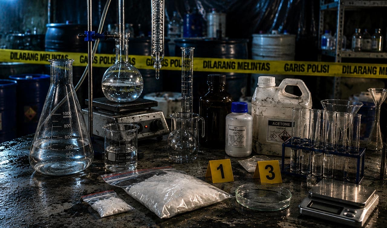 Russian Drug Network Dismantled in Bali Mephedrone Lab Bust